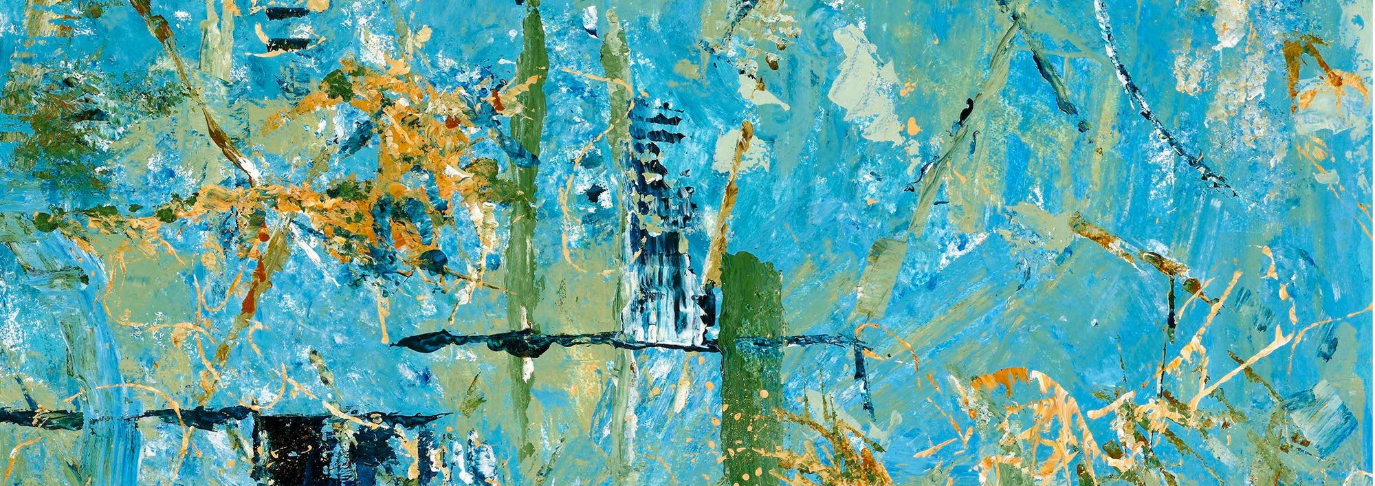 Abundance abstract painting banner image